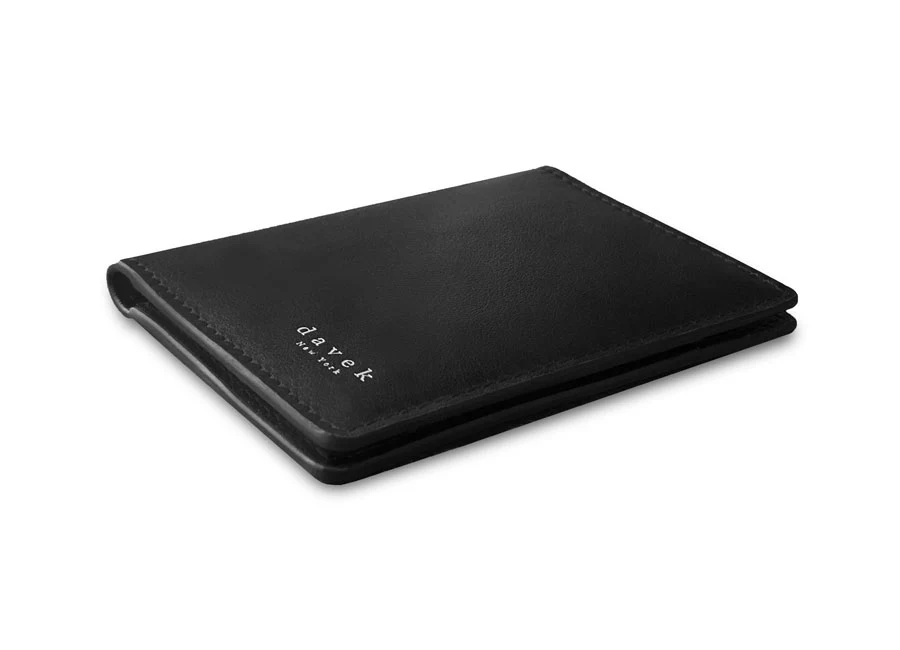 DAVEK SLIM FOLD with mini pen & pull tab - BLACK - Image 5