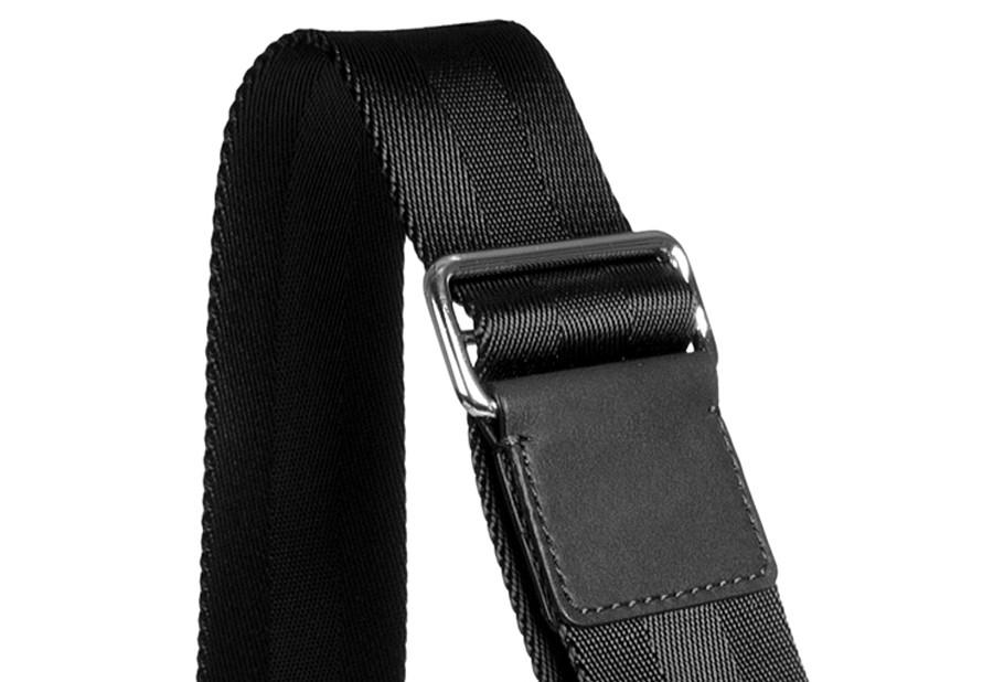 The Davek Messenger Bag - Black Leather - Image 5