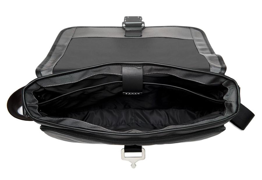 The Davek Messenger Bag - Grey Nylon - Image 4